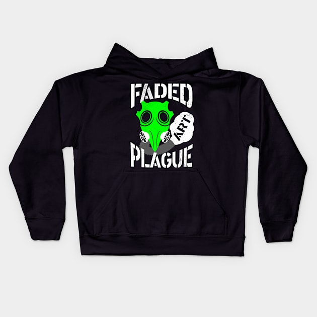 Faded Plague Art Kids Hoodie by DoubleAron23